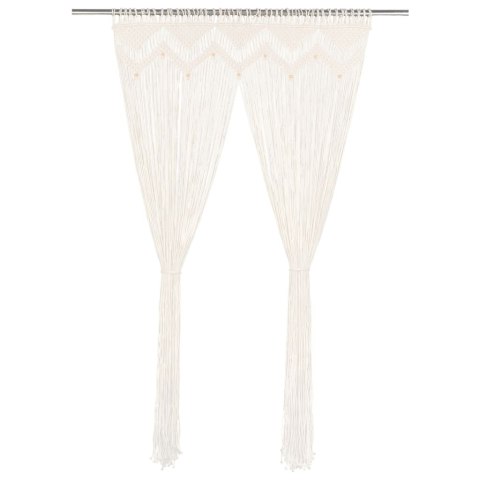 ZASŁONA Z MAKRAMY 140X240CM BAWEŁNA