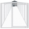 BUDA DLA PSA Z DACHEM ANTRACYTOWA 117X1221X123CM STAL