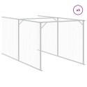 BUDA DLA PSA Z DACHEM ANTRACYTOWA 117X1221X123CM STAL