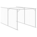 BUDA DLA PSA Z WYBIEGIEM ANTRACYTOWA 110X1221X110CM STAL