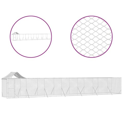 KOJEC DLA PSA Z DACHEM SREBRNY 14X2X2,5M STAL GALWANIZOWANA