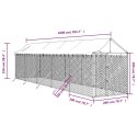 KOJEC DLA PSA Z DACHEM SREBRNY 2X10X2,5M STAL GALWANIZOWANA