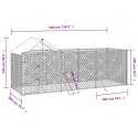 KOJEC DLA PSA Z DACHEM SREBRNY 6X2X2,5 M STAL GALWANIZOWANA