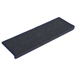 NAKŁADKI NA SCHODY 15 SZT. 65X21X4CM SZARO-NIEBIESKIE