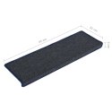NAKŁADKI NA SCHODY 15 SZT. 65X21X4CM SZARO-NIEBIESKIE