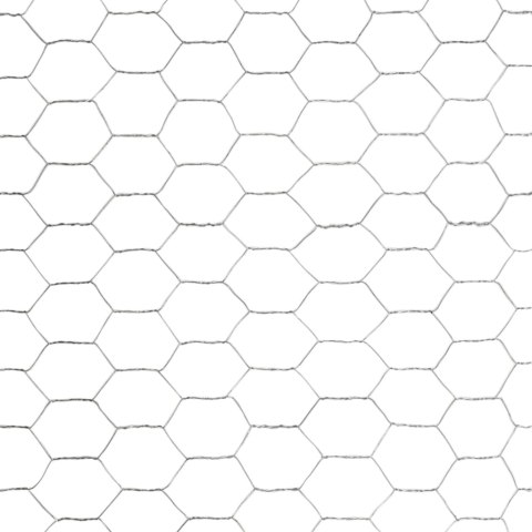 OGRODZENIE Z SIATKI STAL GALWANIZOWANA 25X1,2 M SREBRNE