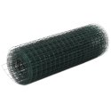 OGRODZENIE Z SIATKI STAL I PVC 10X0,5 M ZIELONE