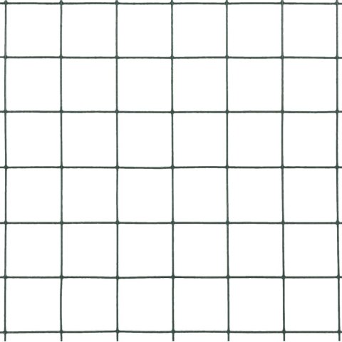 OGRODZENIE Z SIATKI STAL I PVC 10X0,5 M ZIELONE