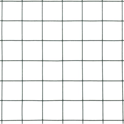 OGRODZENIE Z SIATKI STAL I PVC 25X0,5M ZIELONE