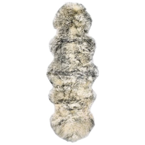 DYWANIK ZE SKÓRY OWCZEJ 60X180CM CIEMNOSZARY MELANŻ