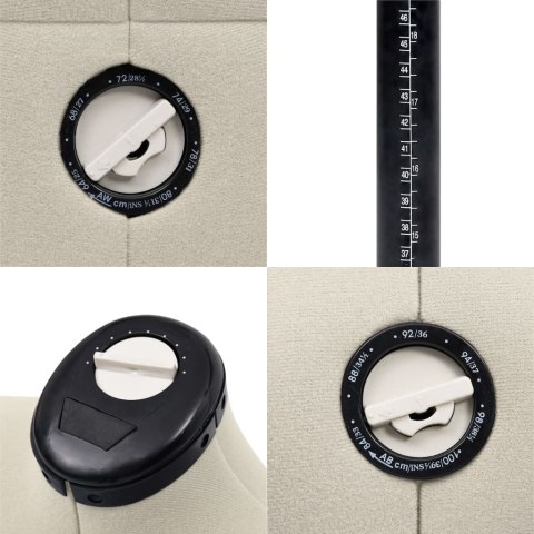 MANEKIN KRAWIECKI DAMSKI REGULOWANY KREMOWY S ROZMIAR 33-40