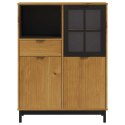 KREDENS Z PRZESZKLONYMI DRZWIAMI FLAM 92X40X122,5CM SOSNA