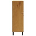 KREDENS Z PRZESZKLONYMI DRZWIAMI FLAM 92X40X122,5CM SOSNA
