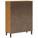 KREDENS Z PRZESZKLONYMI DRZWIAMI FLAM 92X40X122,5CM SOSNA