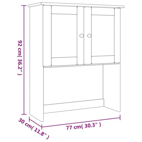 NASTAWKA DO KOMODY ALTA BIAŁA 77X30X92CM SOSNA