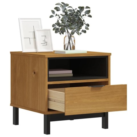 STOLIK BOCZNY FLAM 50X50X50CM DREWNO SOSNOWE