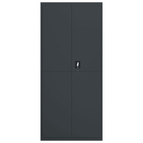 SZAFA NA DOKUMENTY ANTRACYTOWA 90X40X200CM STALOWA