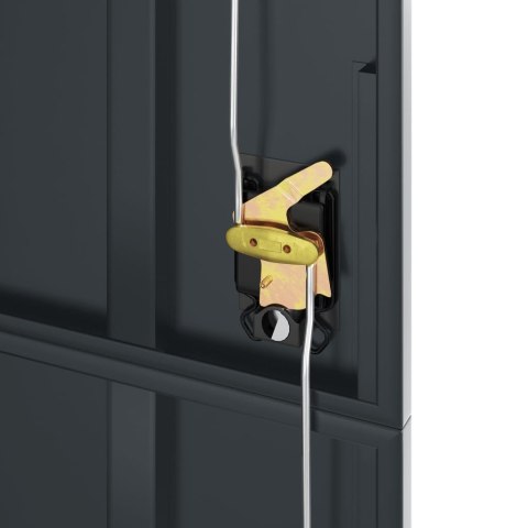 SZAFA NA DOKUMENTY ANTRACYTOWA 90X40X200CM STALOWA