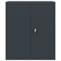SZAFKA NA DOKUMENTY ANTRACYTOWA 90X40X105CM STALOWA