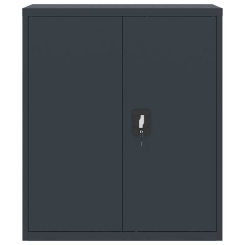 SZAFKA NA DOKUMENTY ANTRACYTOWA 90X40X105CM STALOWA
