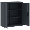 SZAFKA NA DOKUMENTY ANTRACYTOWA 90X40X105CM STALOWA