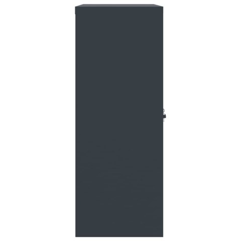 SZAFKA NA DOKUMENTY ANTRACYTOWA 90X40X105CM STALOWA
