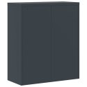 SZAFKA NA DOKUMENTY ANTRACYTOWA 90X40X105CM STALOWA