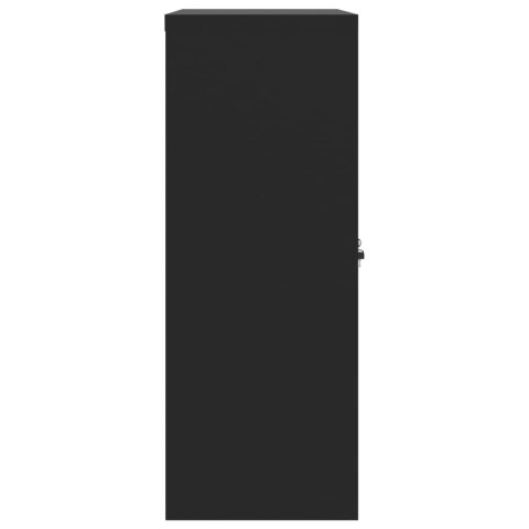 SZAFKA NA DOKUMENTY CZARNA 90X40X105CM STALOWA