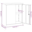 SZAFKA NA DOKUMENTY JASNOSZARA 79X40X90CM STALOWA