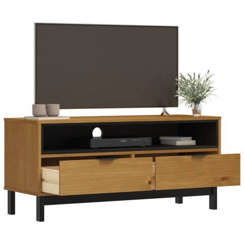 SZAFKA POD TV FLAM 110X40X50CM DREWNO SOSNOWE