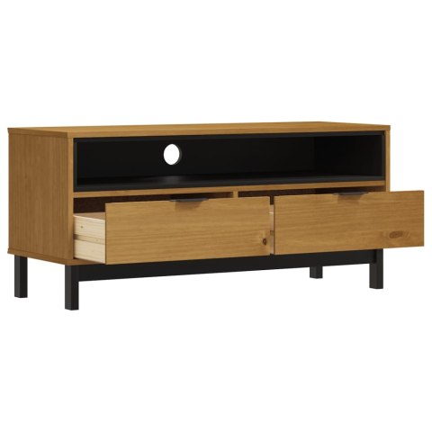 SZAFKA POD TV FLAM 110X40X50CM DREWNO SOSNOWE