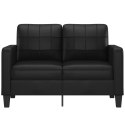 2-OSOBOWA SOFA CZARNA 120CM SZTUCZNA SKÓRA