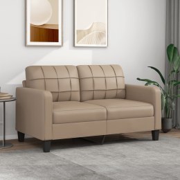 2-OSOBOWA SOFA KOLOR CAPPUCCINO 140CM SZTUCZNA SKÓRA