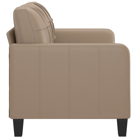 2-OSOBOWA SOFA KOLOR CAPPUCCINO 140CM SZTUCZNA SKÓRA