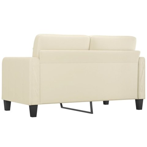 2-OSOBOWA SOFA KREMOWY 140CM SZTUCZNA SKÓRA