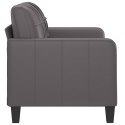 2-OSOBOWA SOFA SZARY 120CM SZTUCZNA SKÓRA