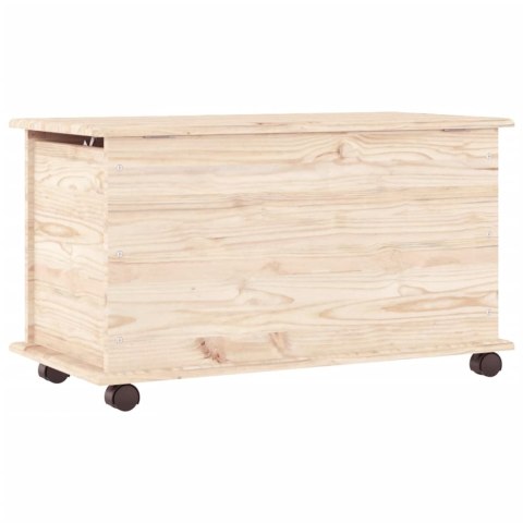 SKRZYNIA DO PRZECHOWYWANIA ALTA KÓŁKA 73X39,5X44CM SOSNOWA
