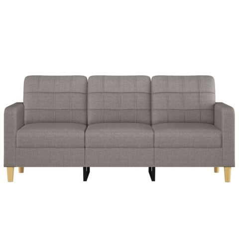 SOFA 3-OSOBOWA KOLOR TAUPE 180CM TAPICEROWANA TKANINĄ