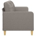 SOFA 3-OSOBOWA KOLOR TAUPE 180CM TAPICEROWANA TKANINĄ