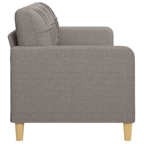 SOFA 3-OSOBOWA KOLOR TAUPE 180CM TAPICEROWANA TKANINĄ
