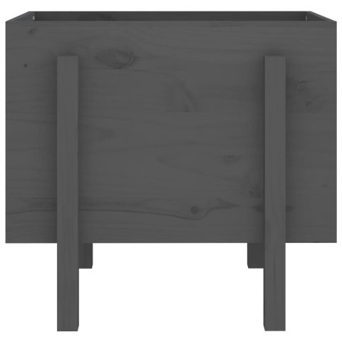 DONICA OGRODOWA SZARA 62X50X57CM DREWNO SOSNOWE