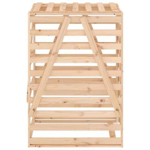 OBUDOWA KOSZA NA ŚMIECI 84X90X128,5CM DREWNO SOSNOWE