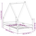 RAMA ŁÓŻKA DZIECIĘCEGO 80X160CM DREWNO SOSNOWE
