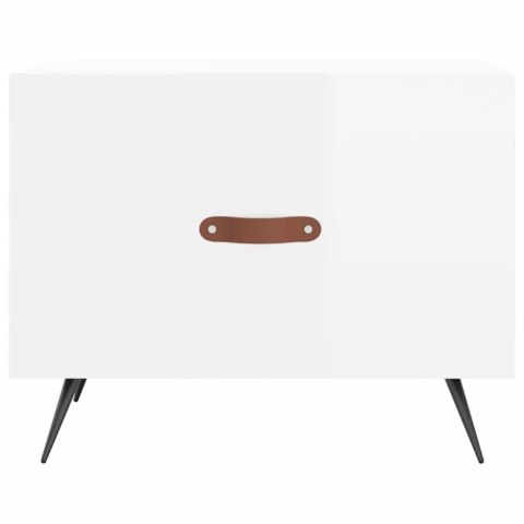 STOLIKI KAWOWE 2 SZT BIAŁE POŁYSK 50X50X40CM