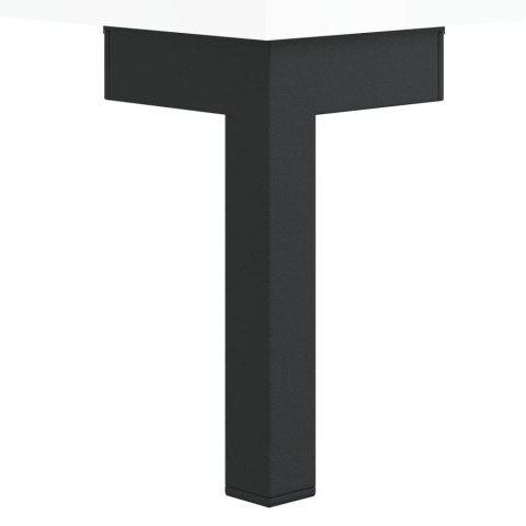 STOLIKI KAWOWE 2 SZT BIAŁE POŁYSK 50X50X40CM