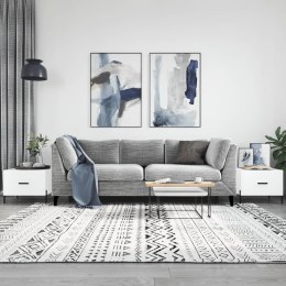 STOLIKI KAWOWE 2 SZT BIAŁE POŁYSK 50X50X40CM