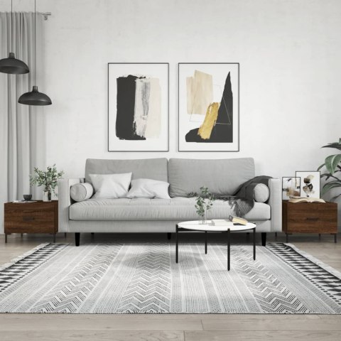 STOLIKI KAWOWE 2SZT BRĄZOWY DĄB 50X50X40CM