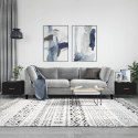 STOLIKI KAWOWE 2 SZT CZARNE 50X50X40CM