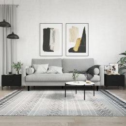 STOLIKI KAWOWE 2 SZT CZARNE 50X50X40CM
