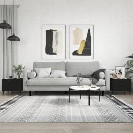 STOLIKI KAWOWE 2 SZT CZARNE 50X50X40CM